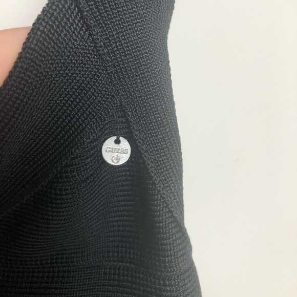 ** SOLD ** GUESS Black Bandage Bodycon Midi Sleeveless Dress - Picture 11 of 13